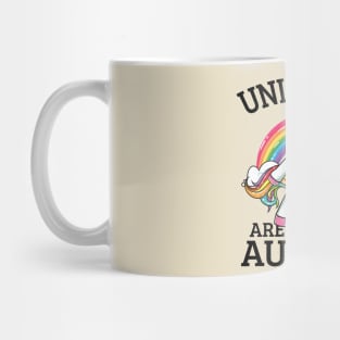 Unicorn Are Born In August Mug